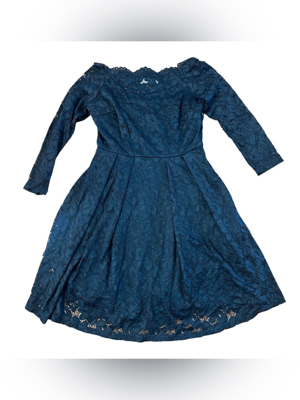 Missmay Women's Long Sleeve Lace Dress - Black Sz L